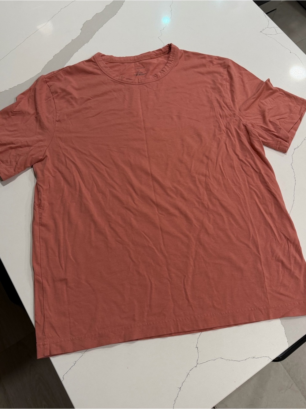 14th & Union Men’s Large Rust Orange Modal Blend Crew Neck T-Shirt
